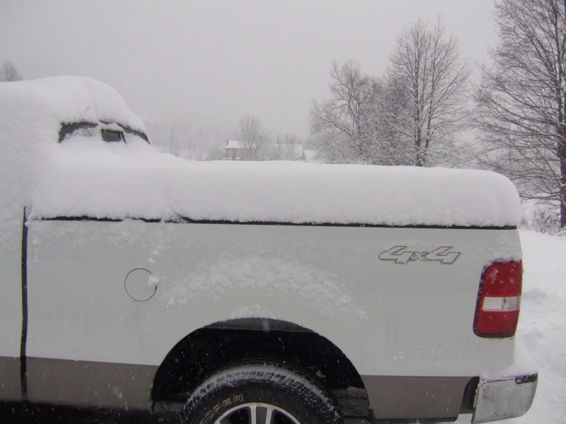 Snow on our Ford F-150